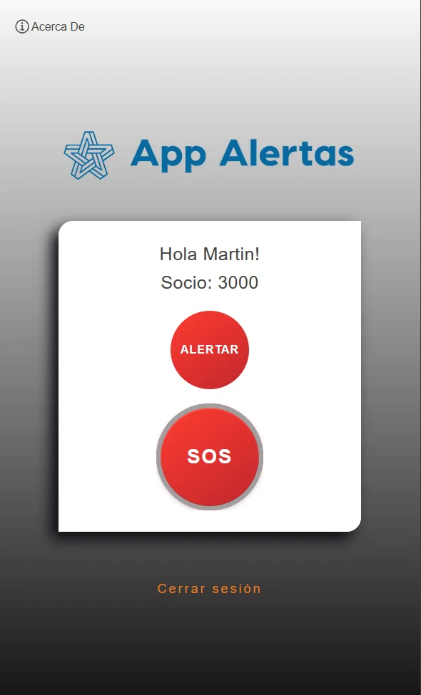 Menú principal de Vecinos en Alerta | Brithers Industria de Software Menú principal de Vecinos en Alerta | Brithers Industria de Software