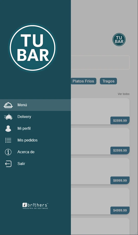App selección de productos | Brithers Industria de Software App selección de productos | Brithers Industria de Software